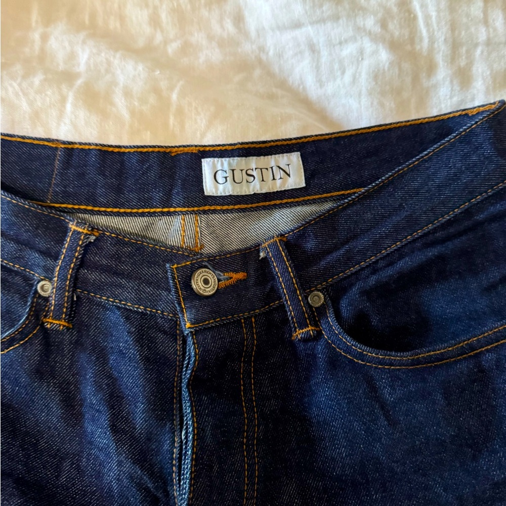 Gustin Men's The 1968 Raw Selvedge Denim Jeans-34 Straight